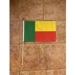 Benin large hand flag