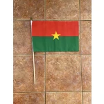 Burkina Faso large hand flag