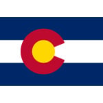 Colorado table flag