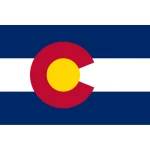 Colorado table flag