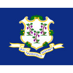 Connecticut Table Flag