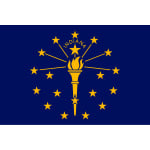 Indiana table flag