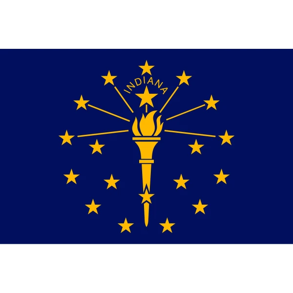 Indiana table flag