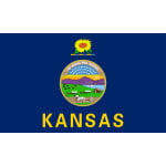 Kansas table flag