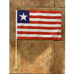 Liberia large hand flag