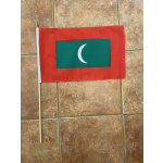 Maldives large hand flag