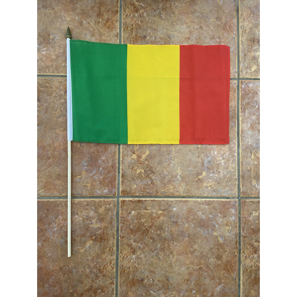 Mali large hand flag