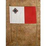 Malta large hand flag