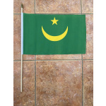 Mauritania large hand flag