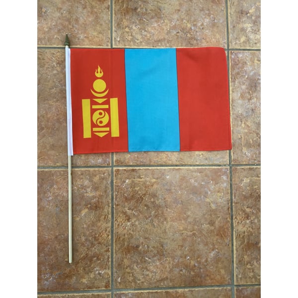 Mongolia large hand flag