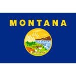Montana table flag