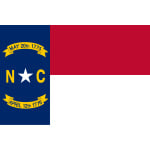 North Carolina hand flag