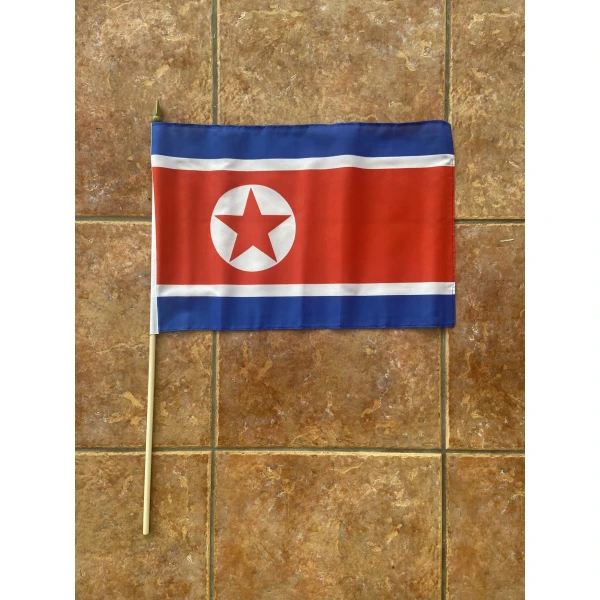 North Korea large hand flag