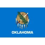 Oklahoma table flag