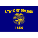 Oregon hand flag