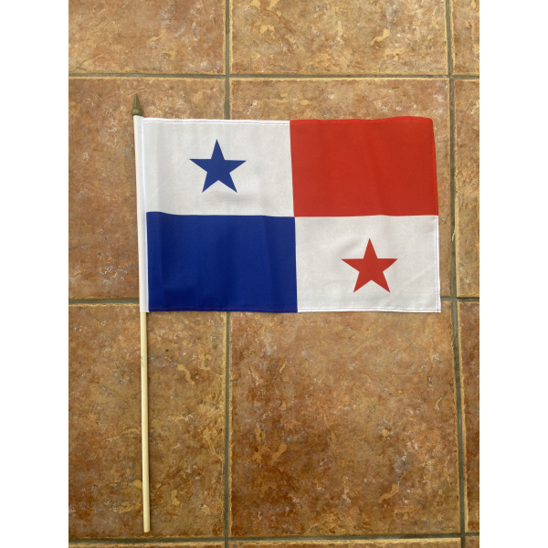 Panama large hand flag