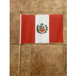 Peru State large hand flag