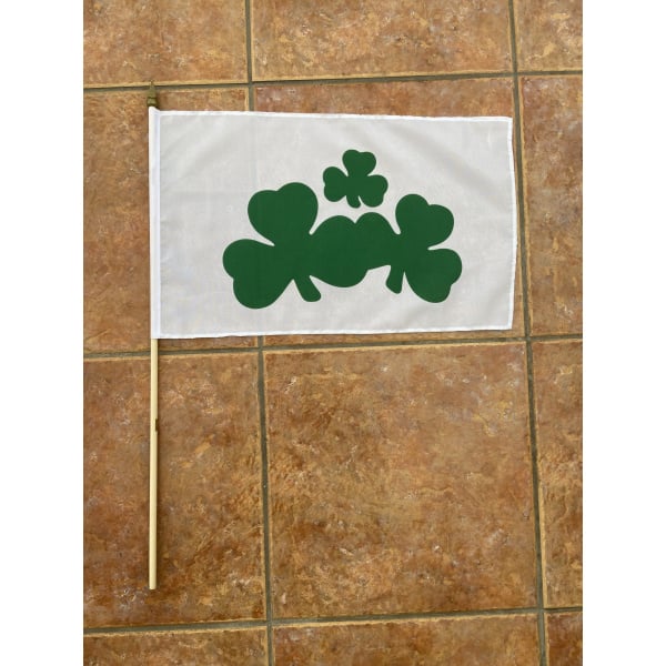 Shamrock large hand flag (Ireland)