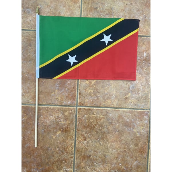 St Christopher & Nevis (St Kitts) large hand flag