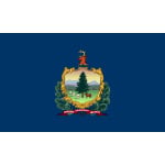 Vermont table flag