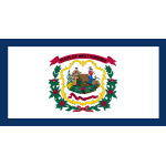 West Virginia hand flag