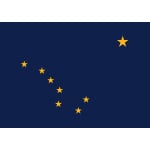 Alaska table flag
