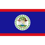 Belize table flag