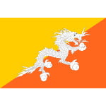 Bhutan Table Flag