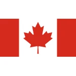 Canada medium table flag
