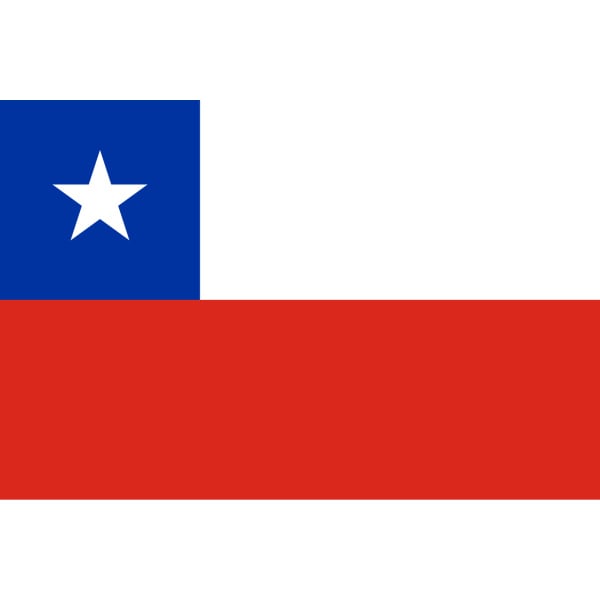 Chile medium table flag