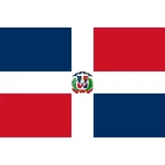 Dominican Republic table flag