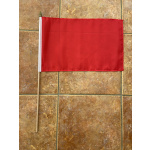 Plain Red large hand flag