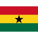 Ghana medium table flag