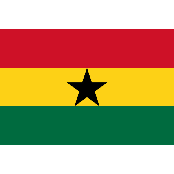 Ghana medium hand flag