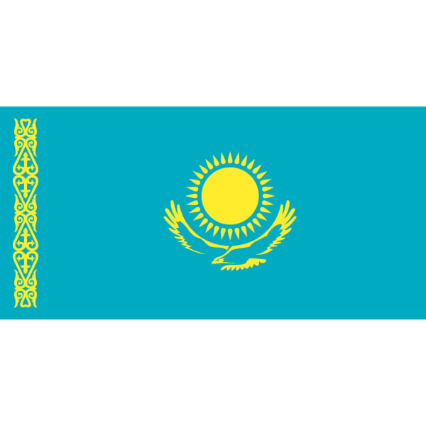 Kazakhstan medium hand flag