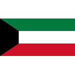 Kuwait medium hand flag