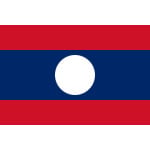 Laos Hand Flag