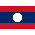 Laos medium table flag