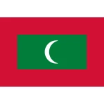 Maldives hand flag