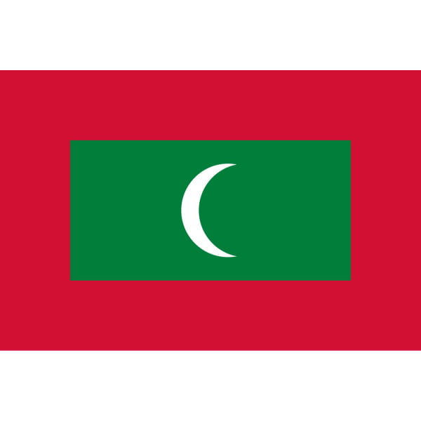 Maldives table flag