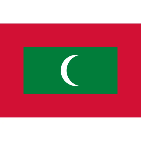 Maldives table flag