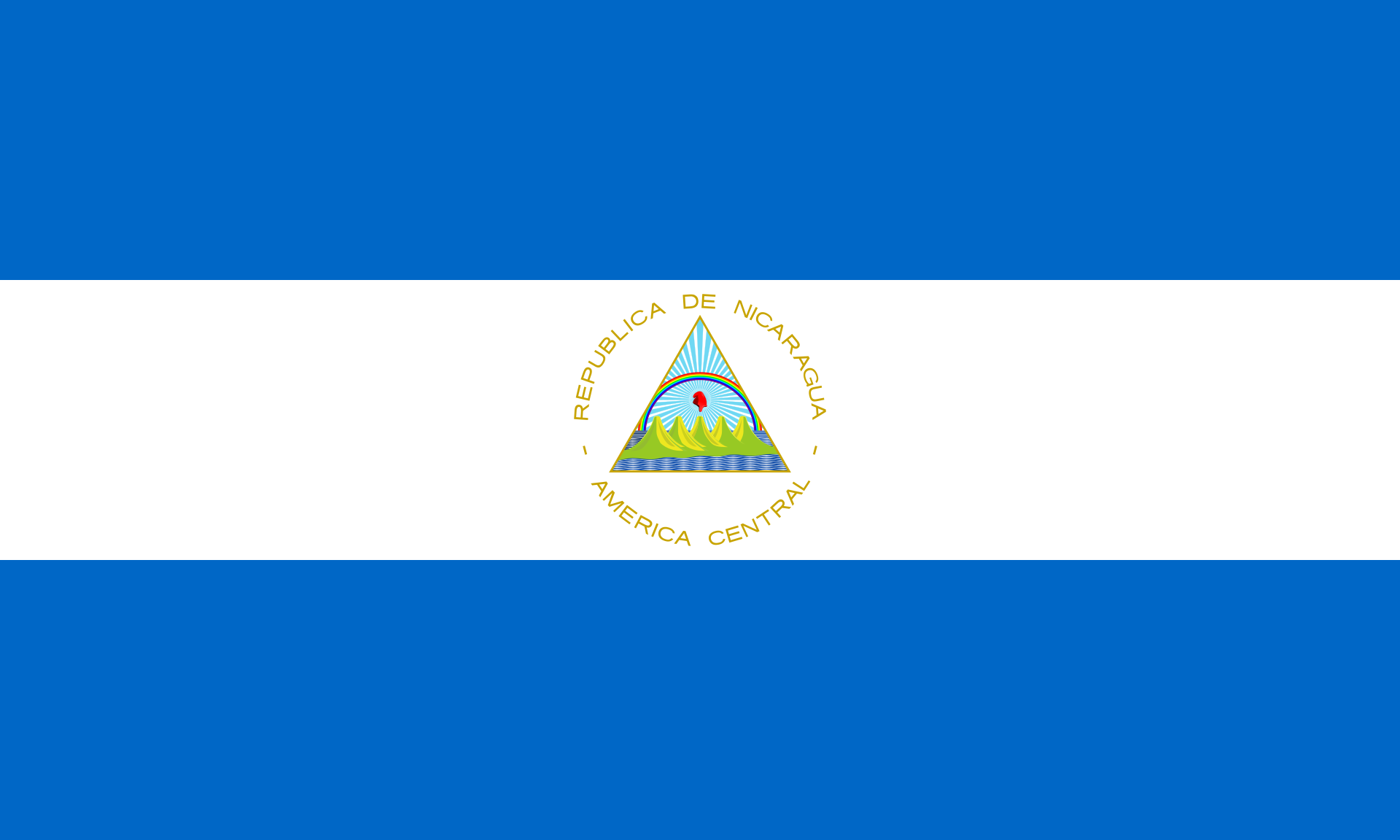 Nicaragua Nicaragua medium hand flag - Image 1