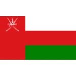 Oman medium hand flag