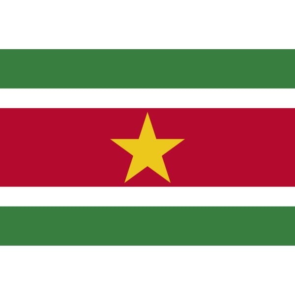 Suriname medium table flag