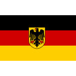 Germany State medium hand flag