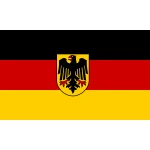 Germany State medium hand flag