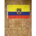 Ecuador large hand flag