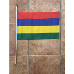 Mauritius large hand flag