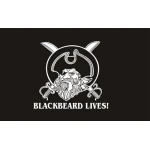 Blackbeard Lives hand flag