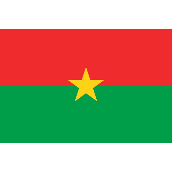 Burkina Faso medium table flag